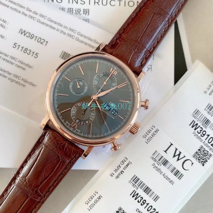 【原单】 IWC 表IWC柏涛菲诺系列150周年纪念版IW391024、IW391023 wrist watch  / WG172