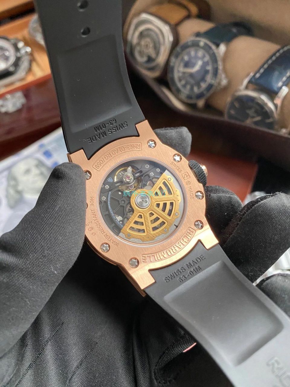 V9 RICHARD MILLE Richard Mille RM 63-01一比一 top 精仿手表 Dizzy Hands男装自动机械 wrist watch  / RM 63-01V9