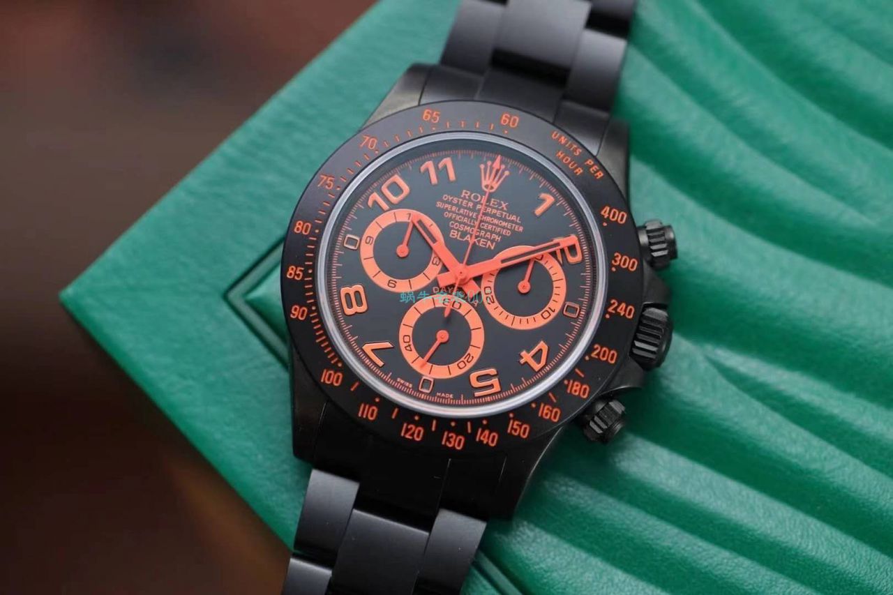 【IPK Factory  Rolex  Ditongna 】Blaken改装磨砂碳化黑 wrist watch 以N Factory 超级4130 Ditongna 为基础 / R686