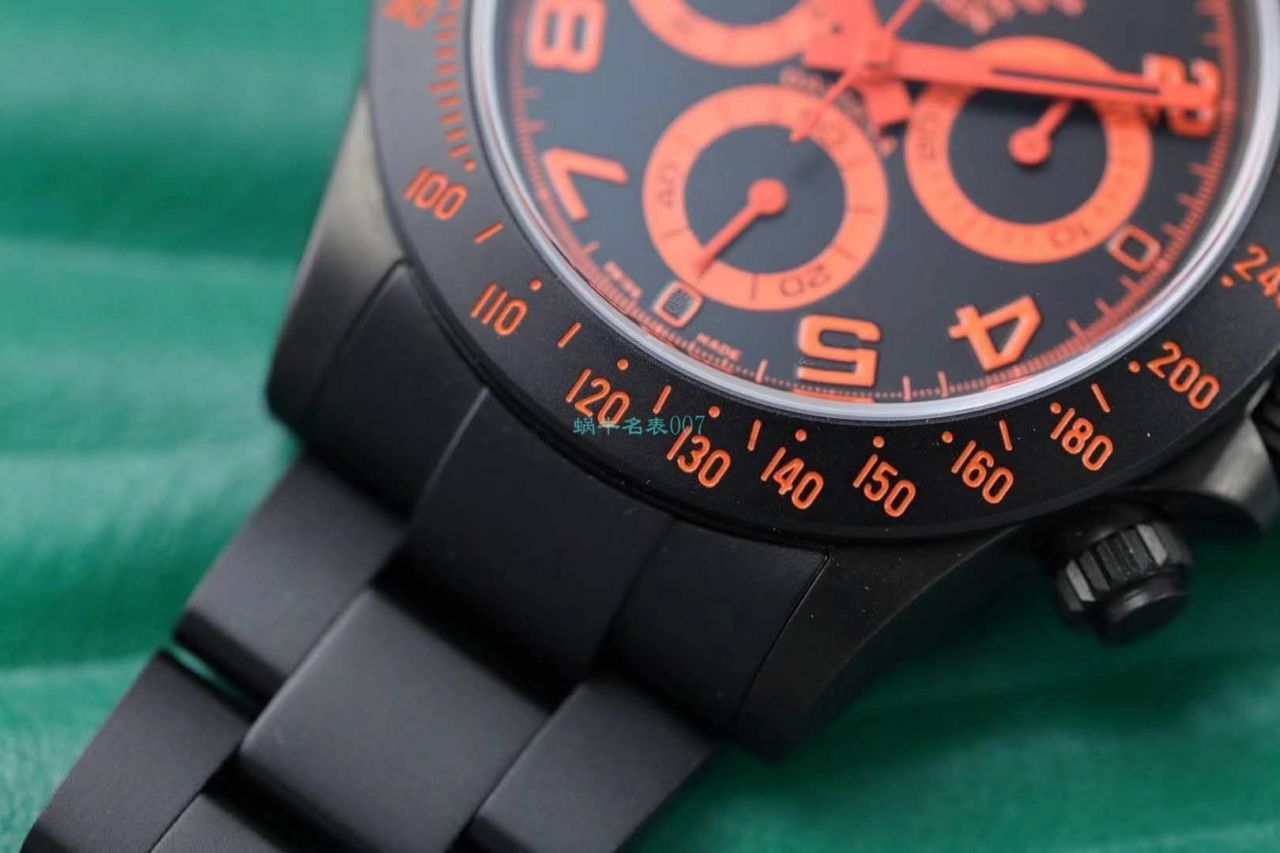 【IPK Factory  Rolex  Ditongna 】Blaken改装磨砂碳化黑 wrist watch 以N Factory 超级4130 Ditongna 为基础 / R686