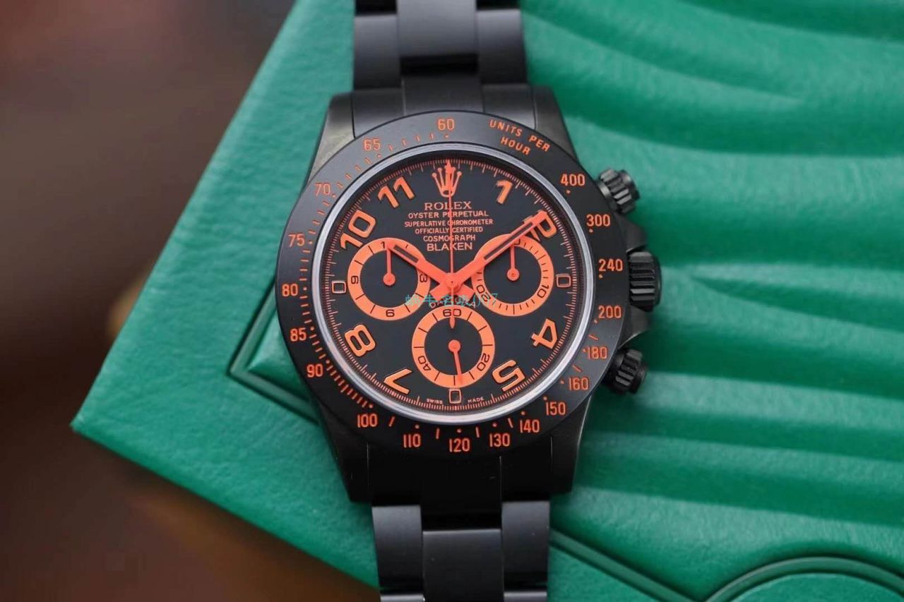 【IPK Factory  Rolex  Ditongna 】Blaken改装磨砂碳化黑 wrist watch 以N Factory 超级4130 Ditongna 为基础 / R686