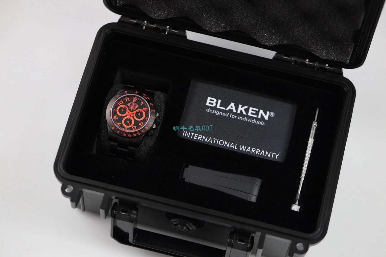 【IPK Factory  Rolex  Ditongna 】Blaken改装磨砂碳化黑 wrist watch 以N Factory 超级4130 Ditongna 为基础 / R686