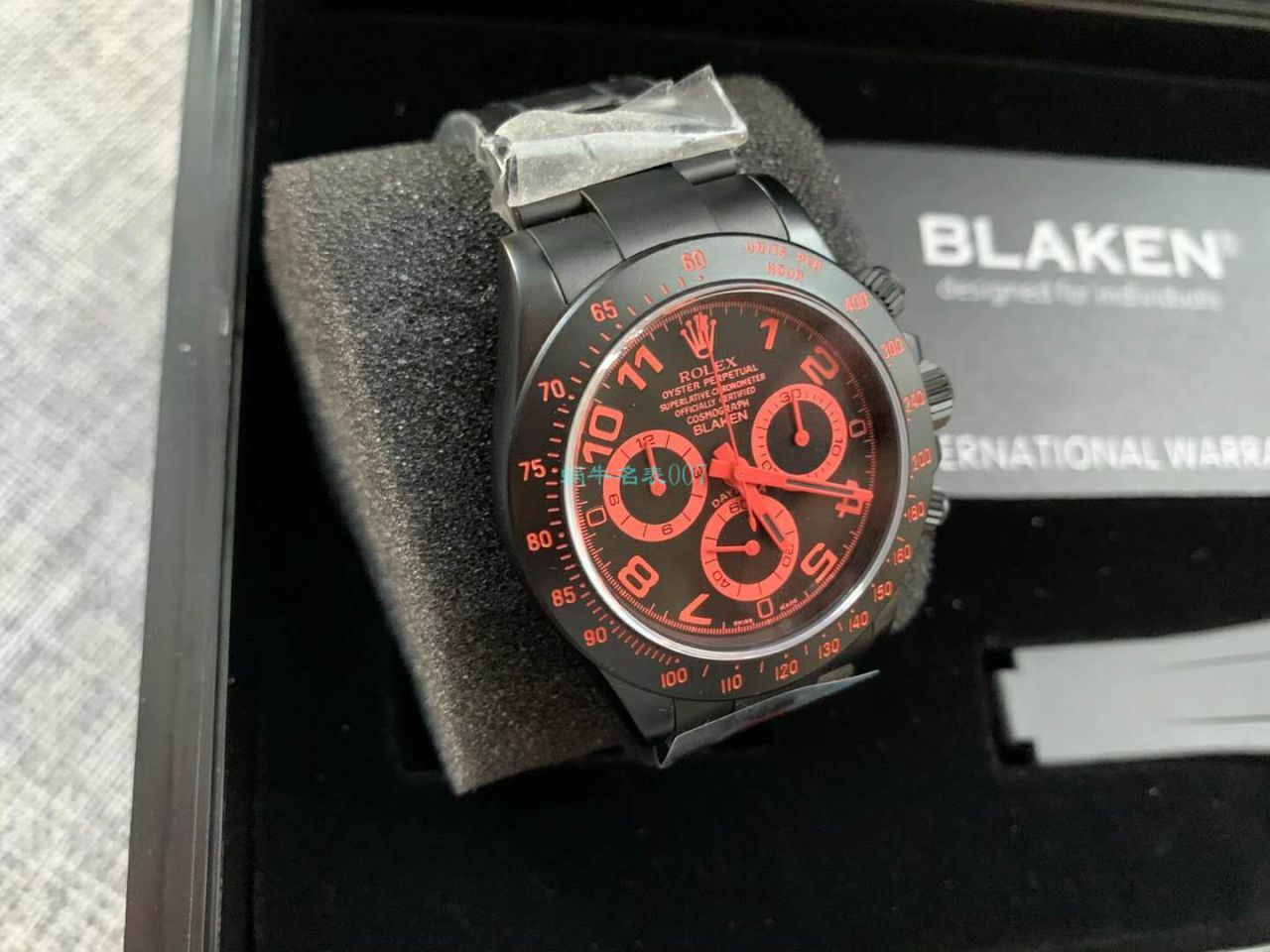 【IPK Factory  Rolex  Ditongna 】Blaken改装磨砂碳化黑 wrist watch 以N Factory 超级4130 Ditongna 为基础 / R686