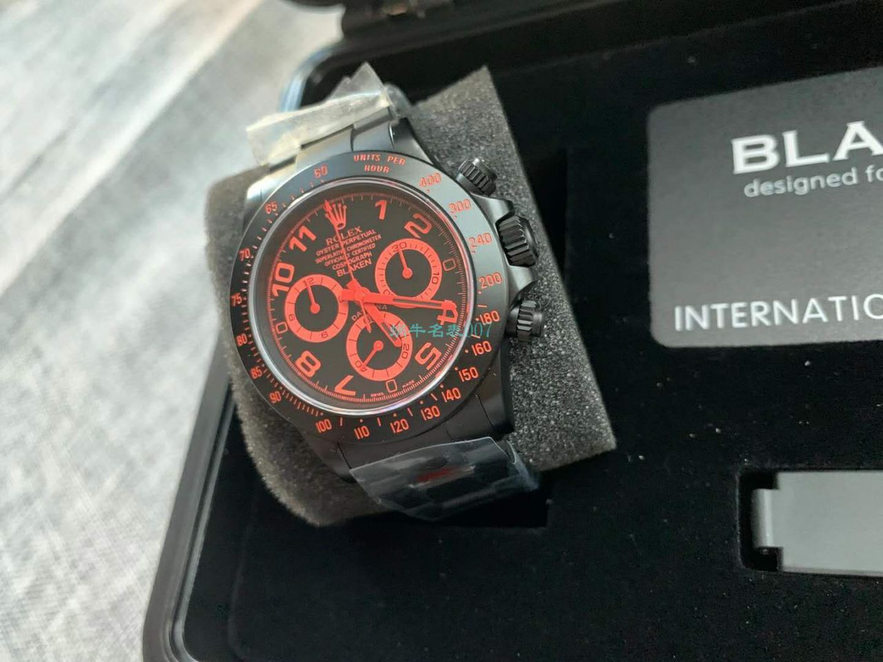 【IPK Factory  Rolex  Ditongna 】Blaken改装磨砂碳化黑 wrist watch 以N Factory 超级4130 Ditongna 为基础 / R686