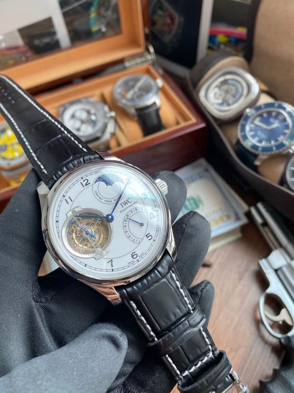 BBR Factory  IWC 周年纪念 Tourbillon  top 复刻高仿IW590202 wrist watch  / WG602