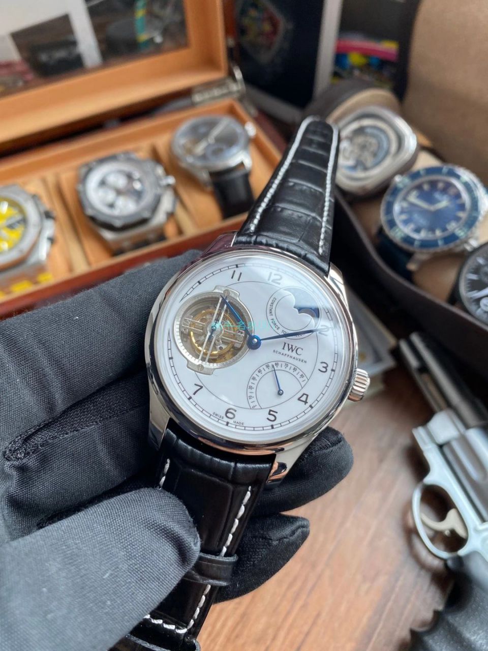 BBR Factory  IWC 周年纪念 Tourbillon  top 复刻高仿IW590202 wrist watch  / WG602