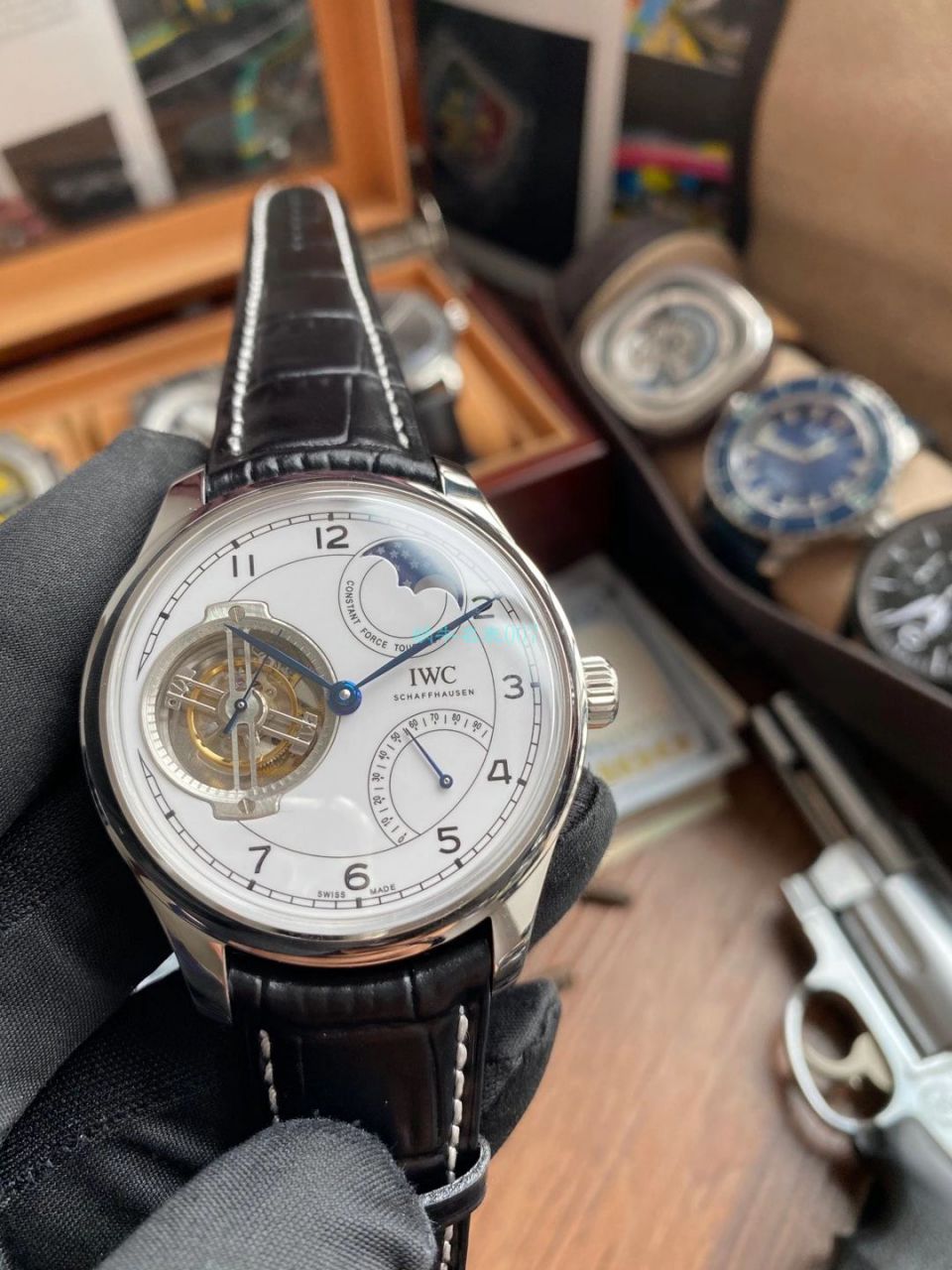 BBR Factory  IWC 周年纪念 Tourbillon  top 复刻高仿IW590202 wrist watch  / WG602