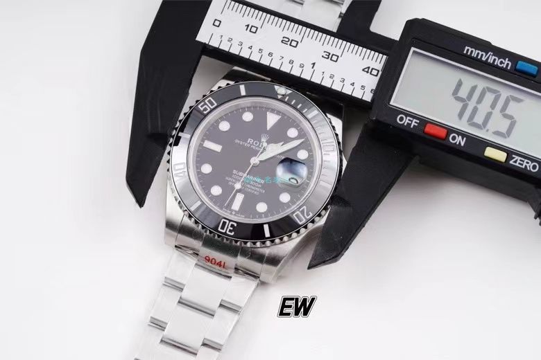  Video analysis EW Factory  Rolex 专柜新款 Submariner 1比1超A高仿手表41毫米m126610lv-0002 wrist watch  / R687