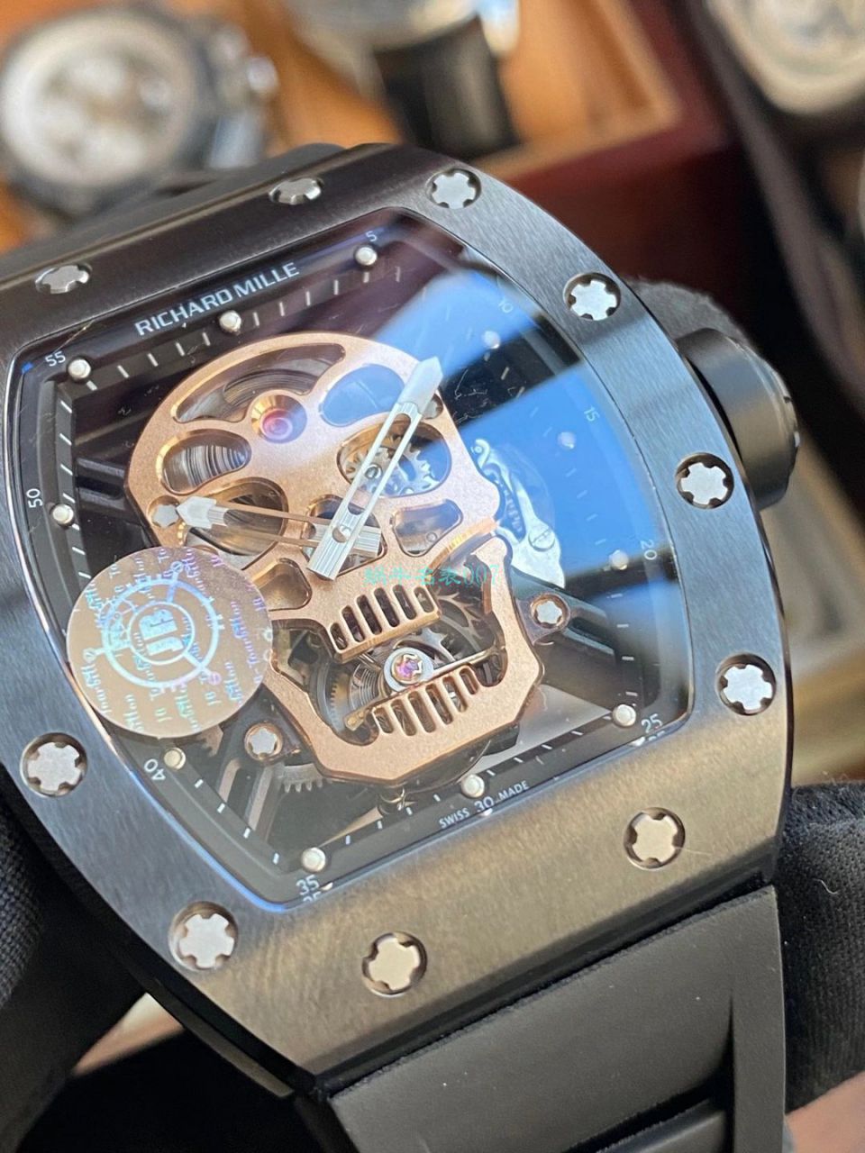 JB RICHARD MILLE RM52-01 top 复刻高仿真 Tourbillon RICHARD MILLE骷髅头 wrist watch  / JBRM52-01