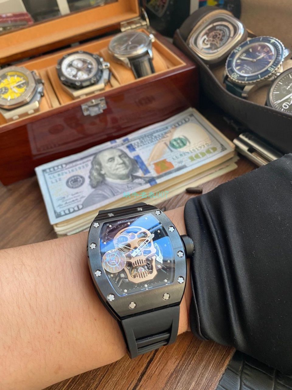 JB RICHARD MILLE RM52-01 top 复刻高仿真 Tourbillon RICHARD MILLE骷髅头 wrist watch  / JBRM52-01