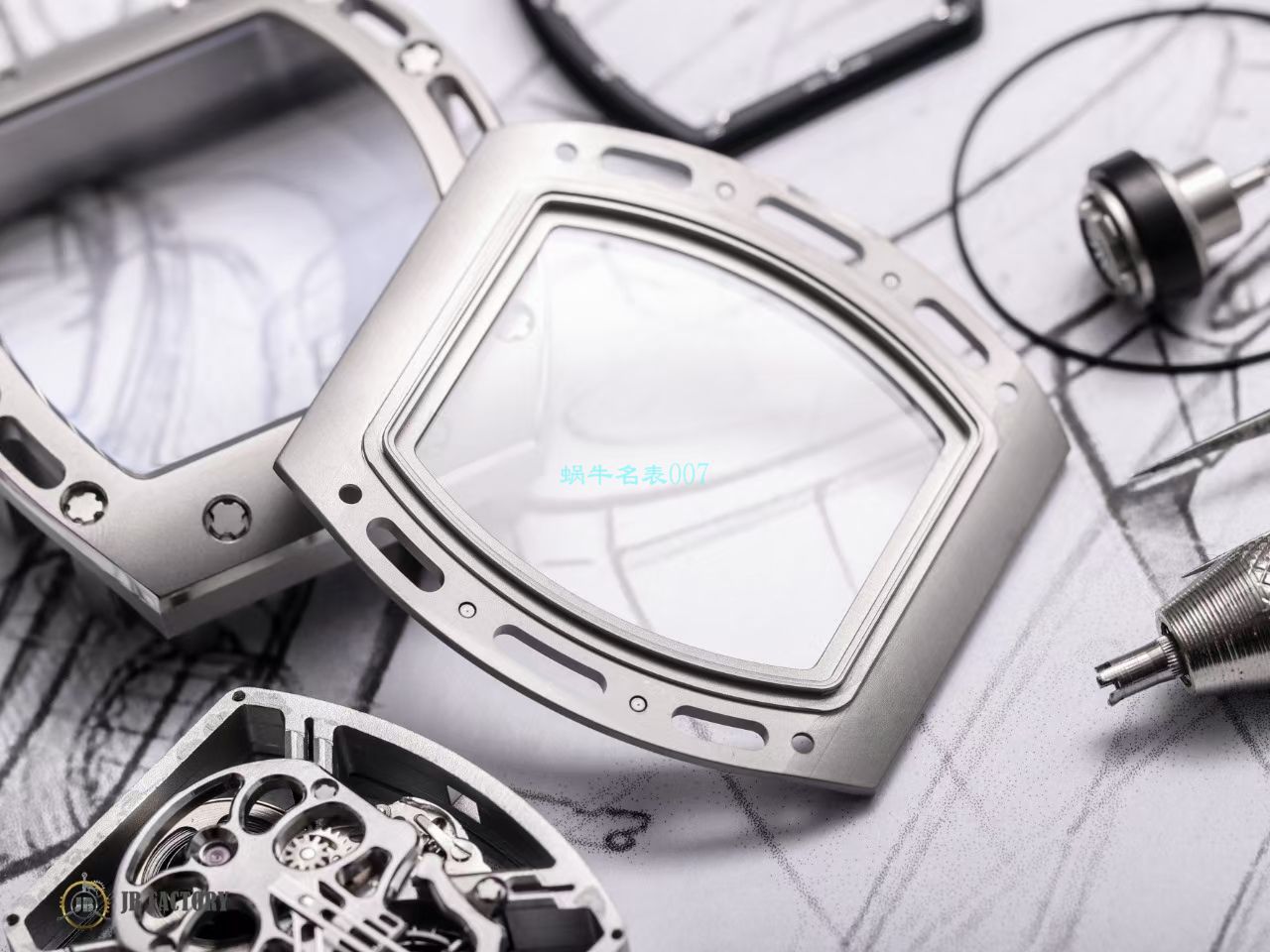 JB RICHARD MILLE RM52-01 top 复刻高仿真 Tourbillon RICHARD MILLE骷髅头 wrist watch  / JBRM52-01