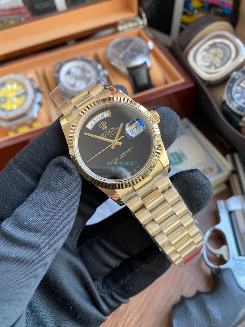  Rolex 特别版极简 Day-Date 型day-date top 复刻高仿无字天书 wrist watch  / R691