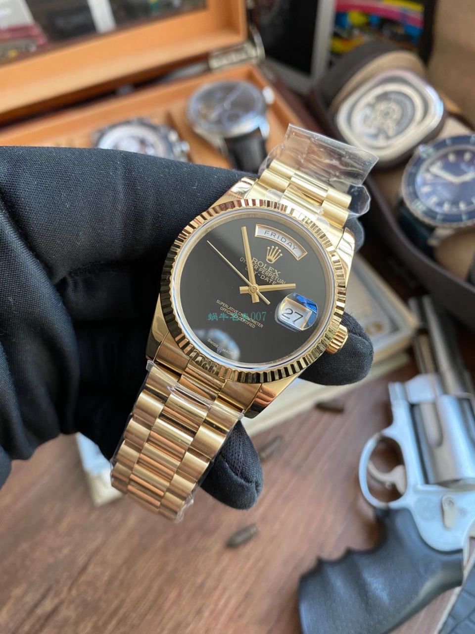 Rolex 特别版极简 Day-Date 型day-date top 复刻高仿无字天书 wrist watch  / R691