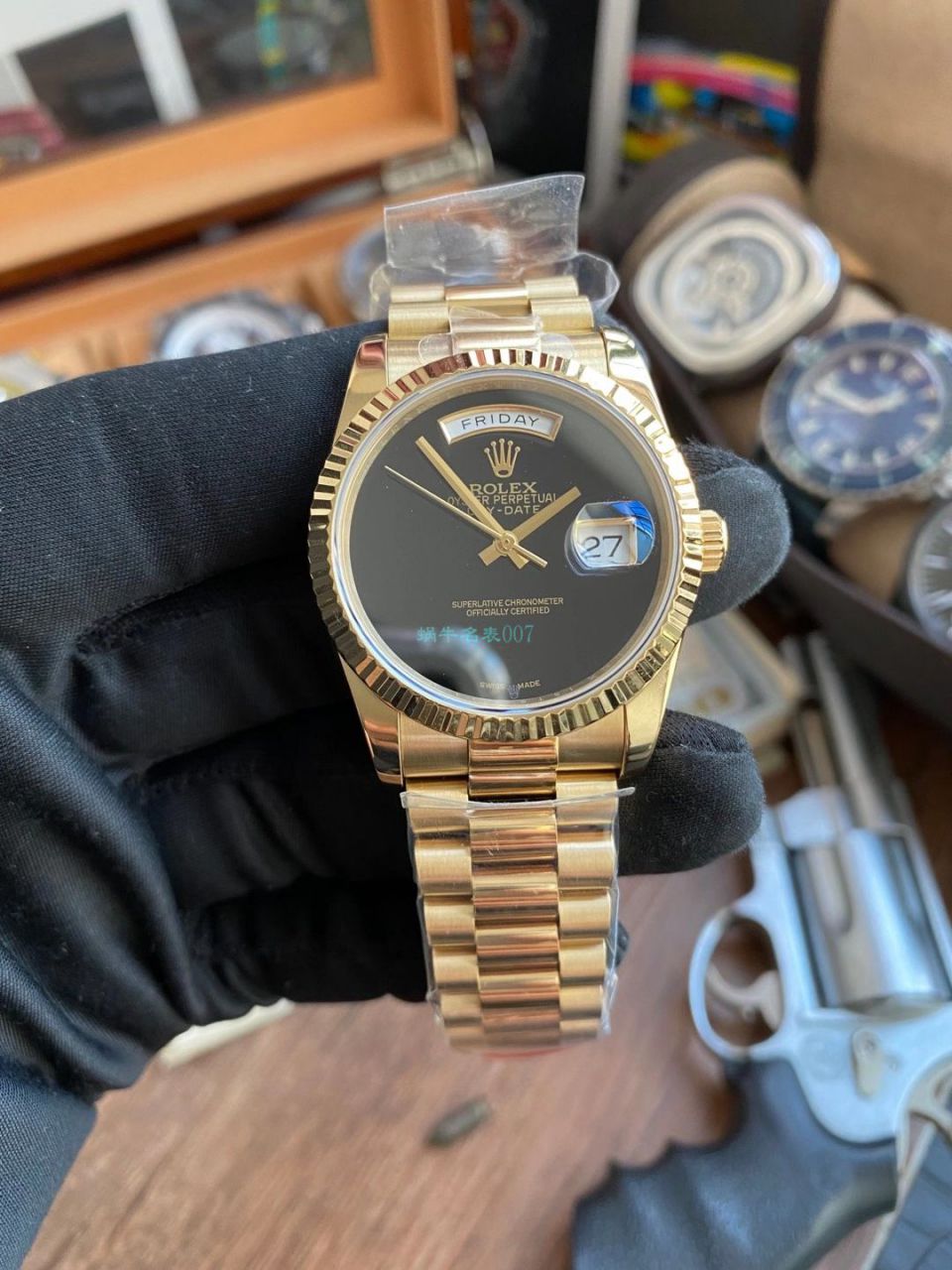  Rolex 特别版极简 Day-Date 型day-date top 复刻高仿无字天书 wrist watch  / R691