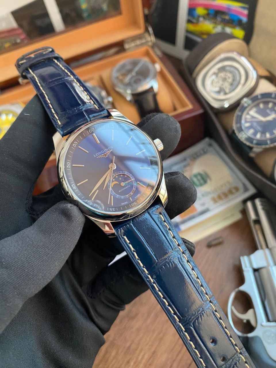 GS Factory 1比1超A高精仿 Longines 名匠月相手表L2.919.4.92.6，L2.919.4.78.6 wrist watch  / L172