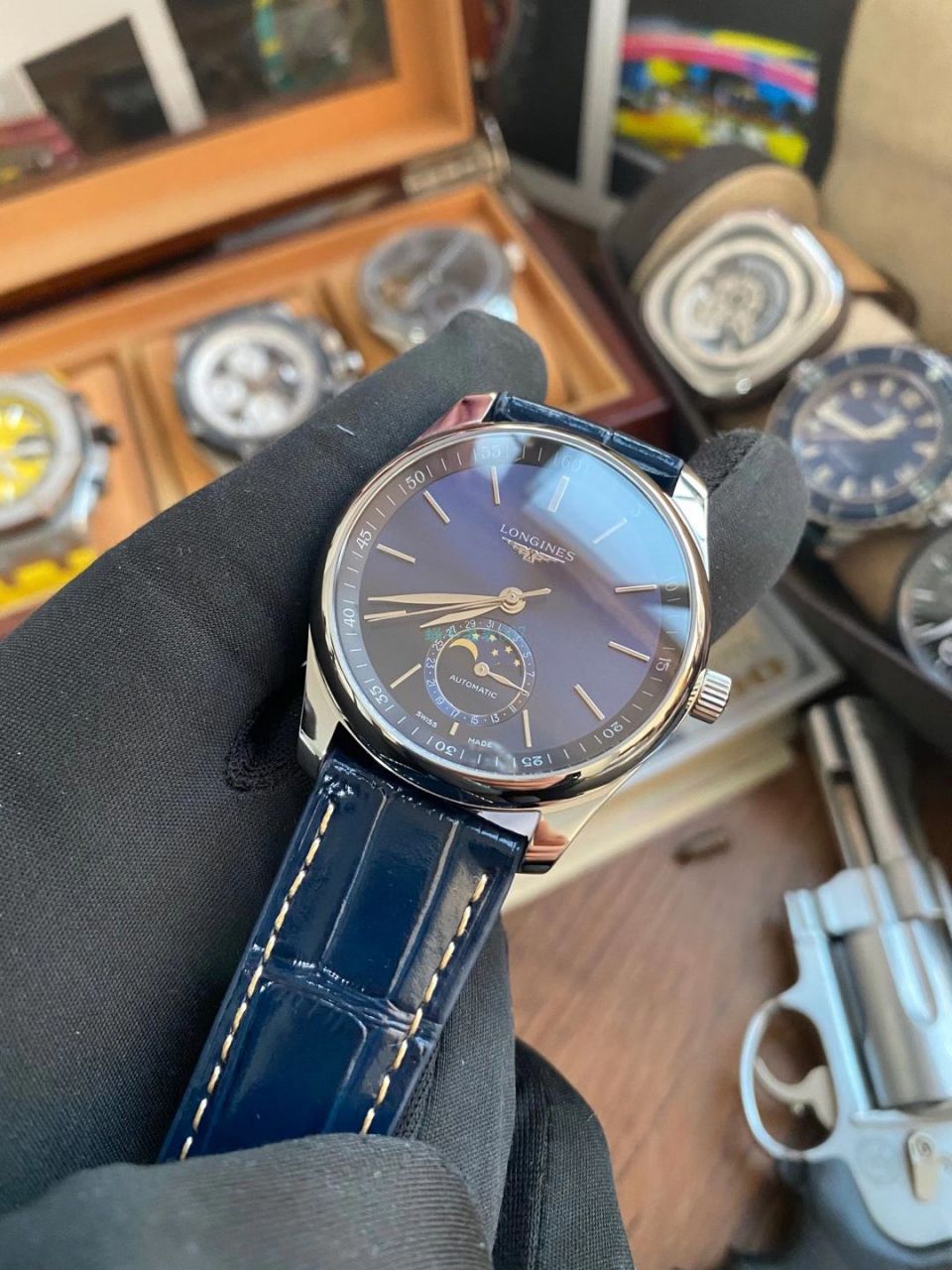 GS Factory 1比1超A高精仿 Longines 名匠月相手表L2.919.4.92.6，L2.919.4.78.6 wrist watch  / L172