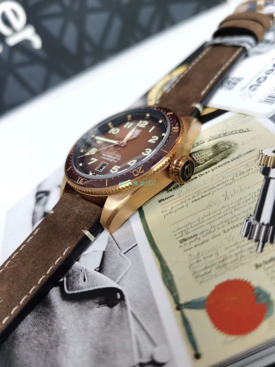 渠道原单 TAG Heuer 鼠年特别版TAG HEUER AUTAVIA系列WBE5193.FC8300 wrist watch  / TG112