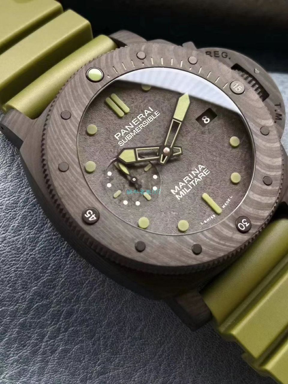 【VS Factory 新品军绿色英雄情结复刻手表】Panerai 高仿SUBMERSIBLE 潜行系列PAM00961 wrist watch  / VSPAM961