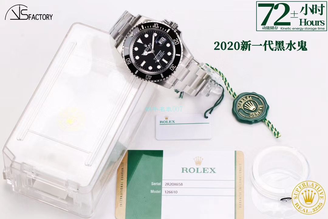 VS Factory  Rolex m126610lv-0002高仿复刻专柜新款 Submariner 手表m126610ln-0001 Submariner  / R692