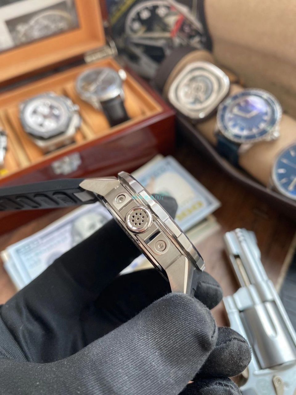 【 Video analysis V6 Factory 蓝色字面完美升级】 IWC 海洋时计1比1 top 复刻高仿手表IW329005 wrist watch  / WG606