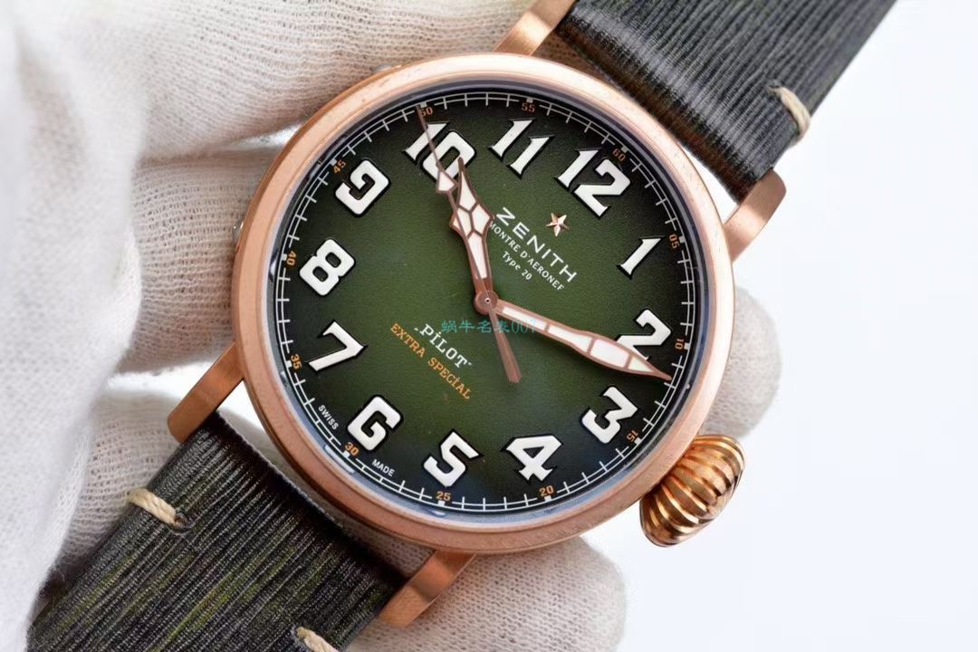 XF Factory 真力时卡其绿青铜大飞一比一高仿手表29.2430.679/63.I001 wrist watch  / ZSL063