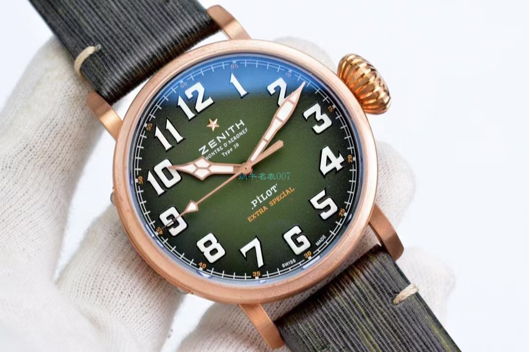 XF Factory 真力时卡其绿青铜大飞一比一高仿手表29.2430.679/63.I001 wrist watch  / ZSL063