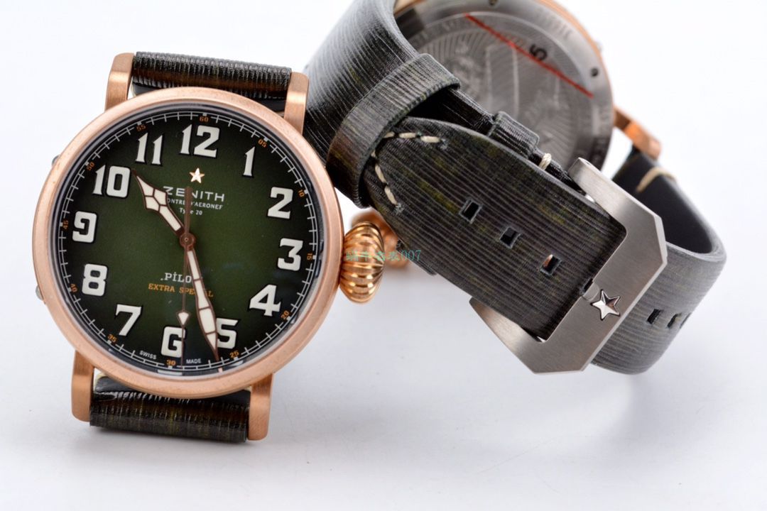 XF Factory 真力时卡其绿青铜大飞一比一高仿手表29.2430.679/63.I001 wrist watch  / ZSL063