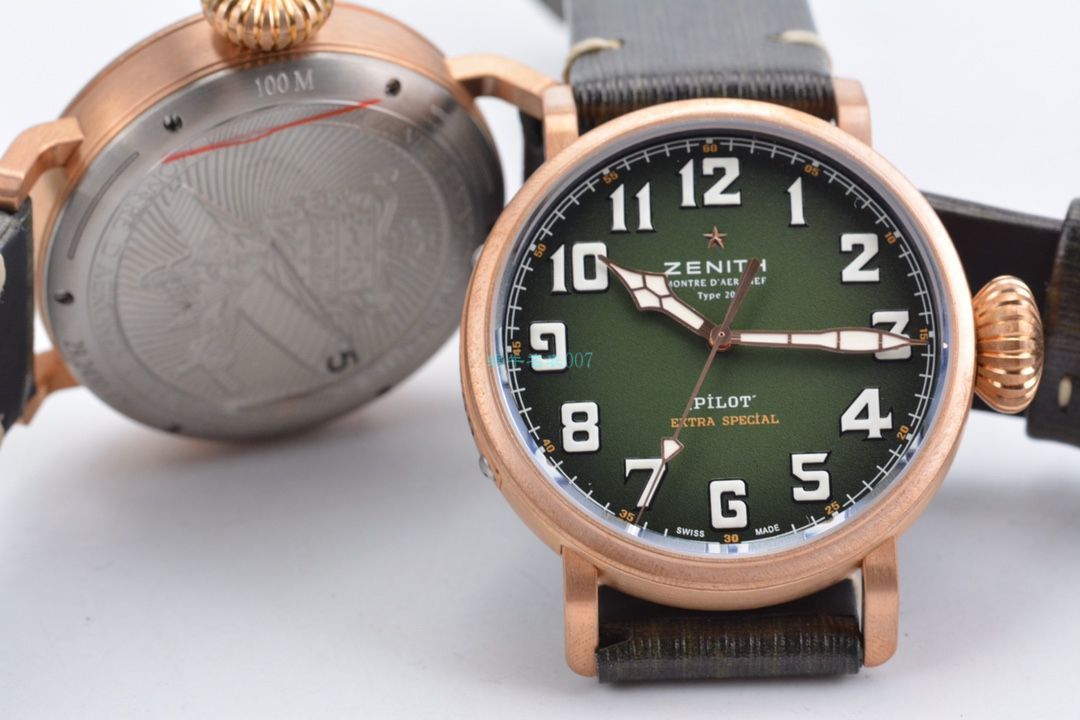 XF Factory 真力时卡其绿青铜大飞一比一高仿手表29.2430.679/63.I001 wrist watch  / ZSL063