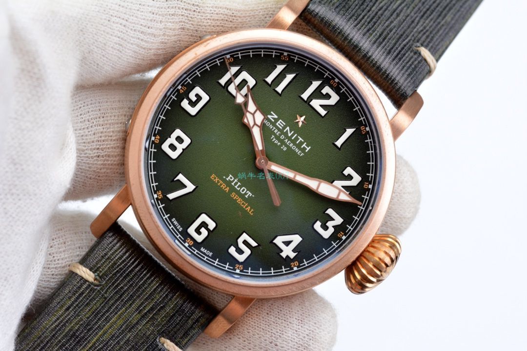 XF Factory 真力时卡其绿青铜大飞一比一高仿手表29.2430.679/63.I001 wrist watch  / ZSL063