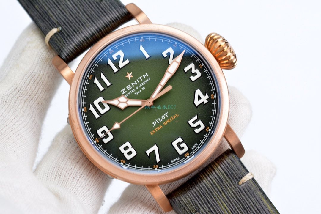 XF Factory 真力时卡其绿青铜大飞一比一高仿手表29.2430.679/63.I001 wrist watch  / ZSL063