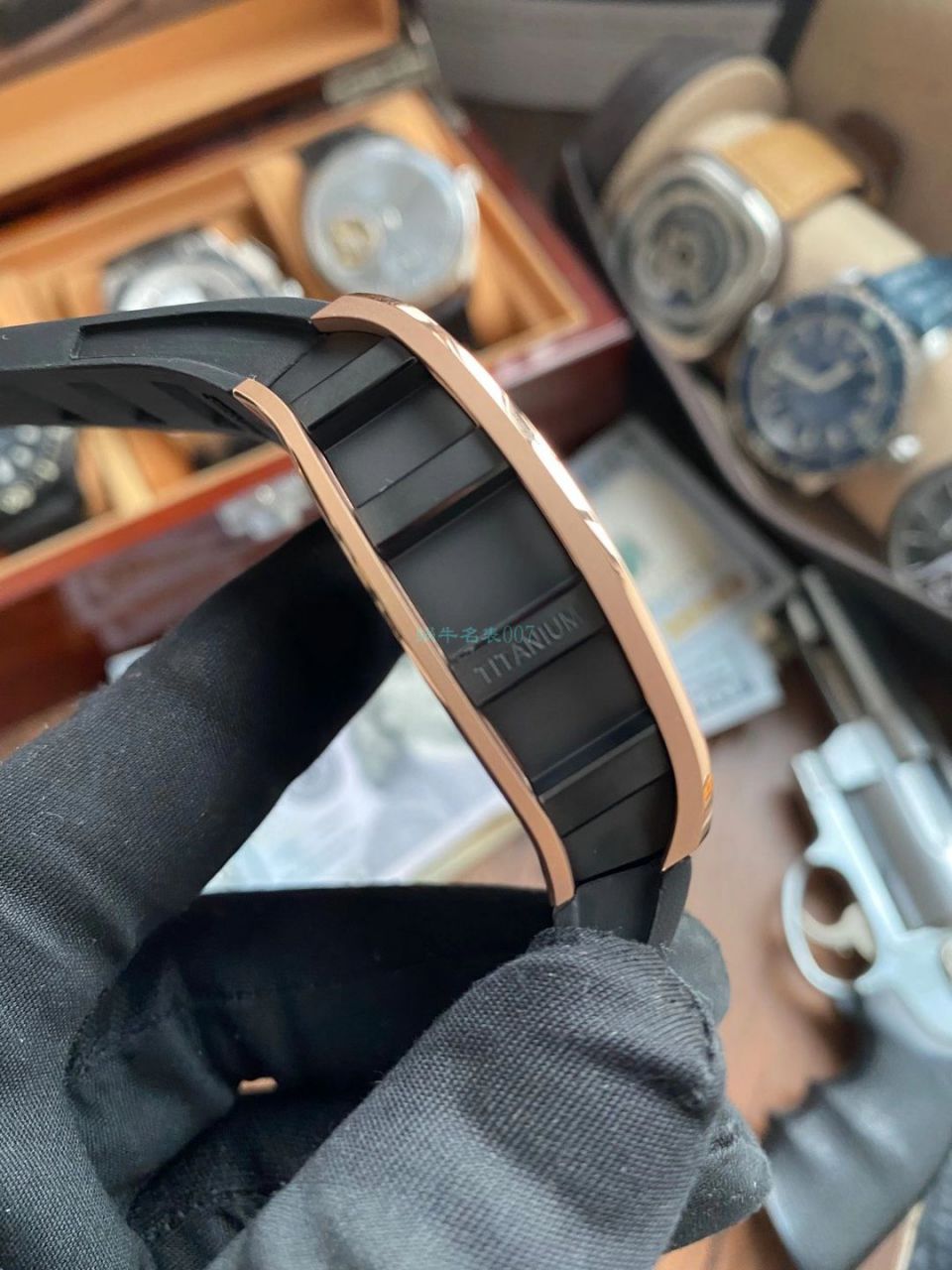 JB Factory  RICHARD MILLE RM52-01真 Tourbillon 1比1超A高仿手表RICHARD MILLE骷髅头 wrist watch  / RM5201JBJ