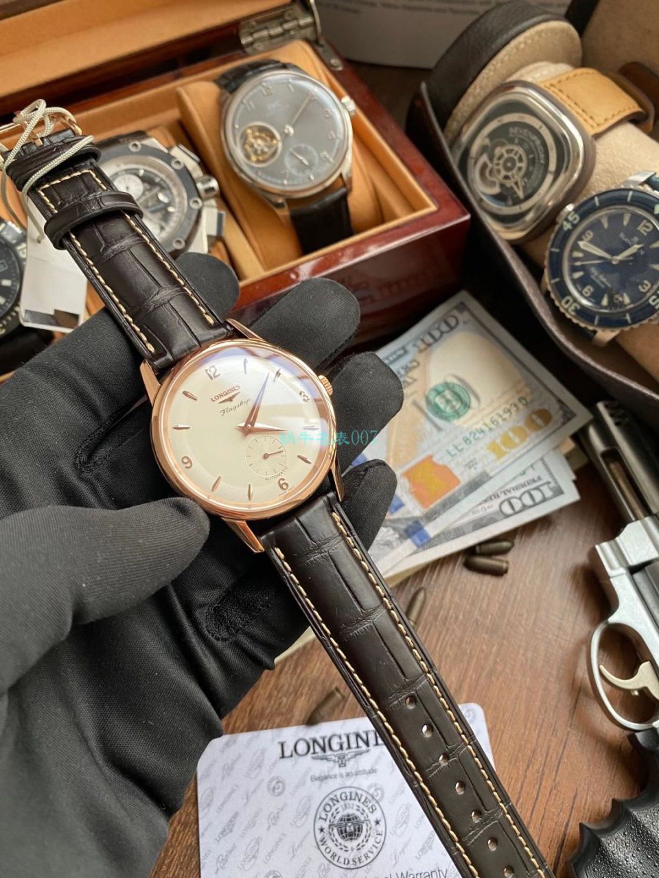 【WF一比一超A高仿手表】 Longines 表军旗系列60周年限量款L4.817.6.76.2 wrist watch  / L103