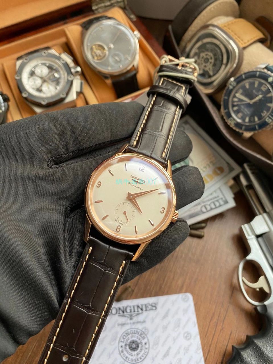 【WF一比一超A高仿手表】 Longines 表军旗系列60周年限量款L4.817.6.76.2 wrist watch  / L103