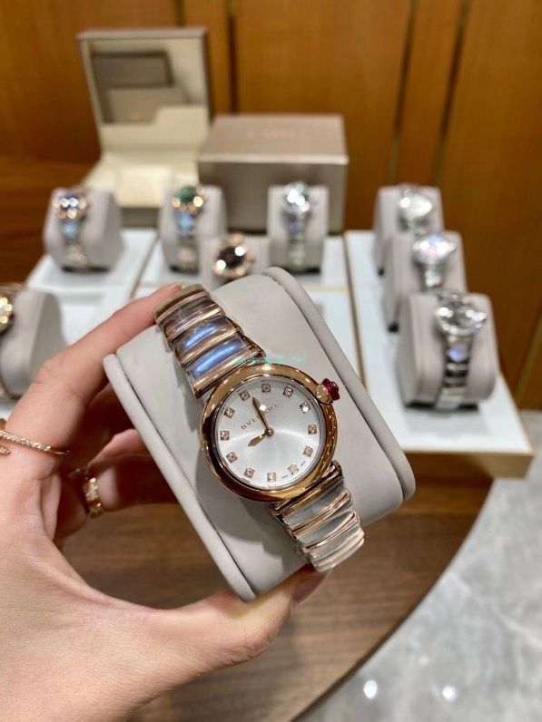 BV Factory  BVLGARI 一比一复刻高仿女士手表LVCEA系列102194 LU28WSPGSPG/12 wrist watch  / BG066