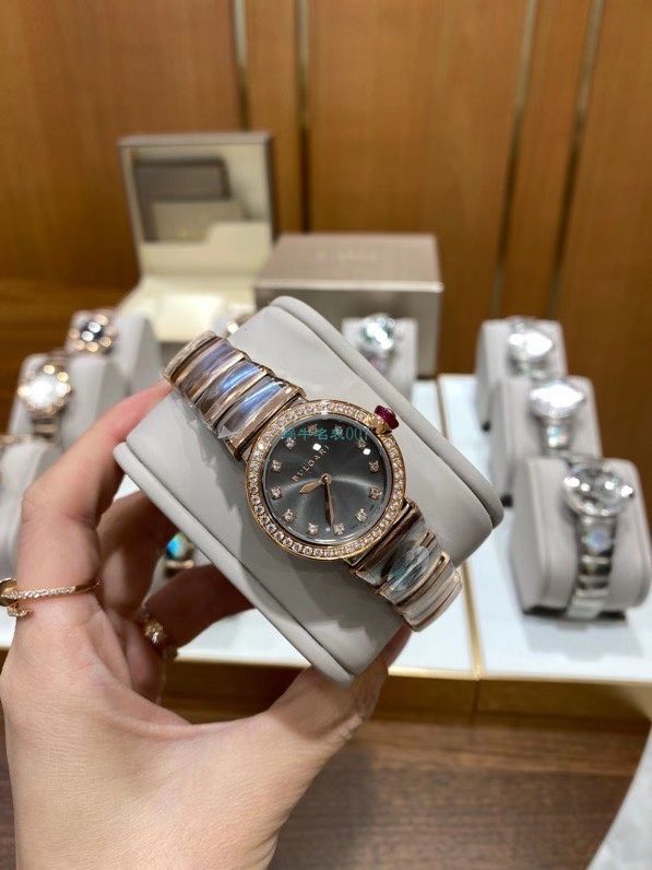 BV Factory  BVLGARI 一比一复刻高仿女士手表LVCEA系列102194 LU28WSPGSPG/12 wrist watch  / BG066
