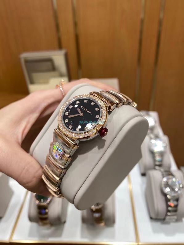 BV Factory  BVLGARI 一比一复刻高仿女士手表LVCEA系列102194 LU28WSPGSPG/12 wrist watch  / BG066
