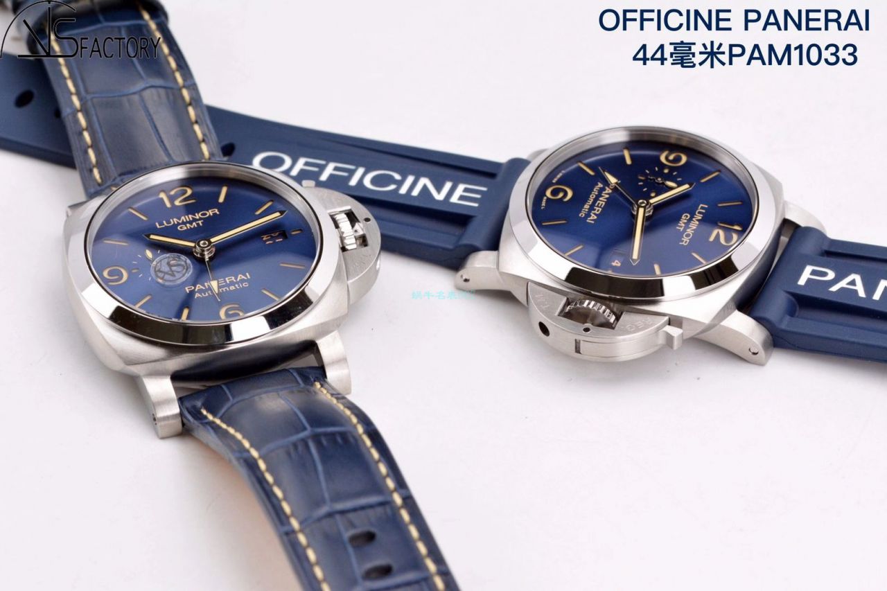 VS Factory Panerai 1比1 top 复刻高仿手表GMT两地时PAM01033 wrist watch  / VSPAM01033
