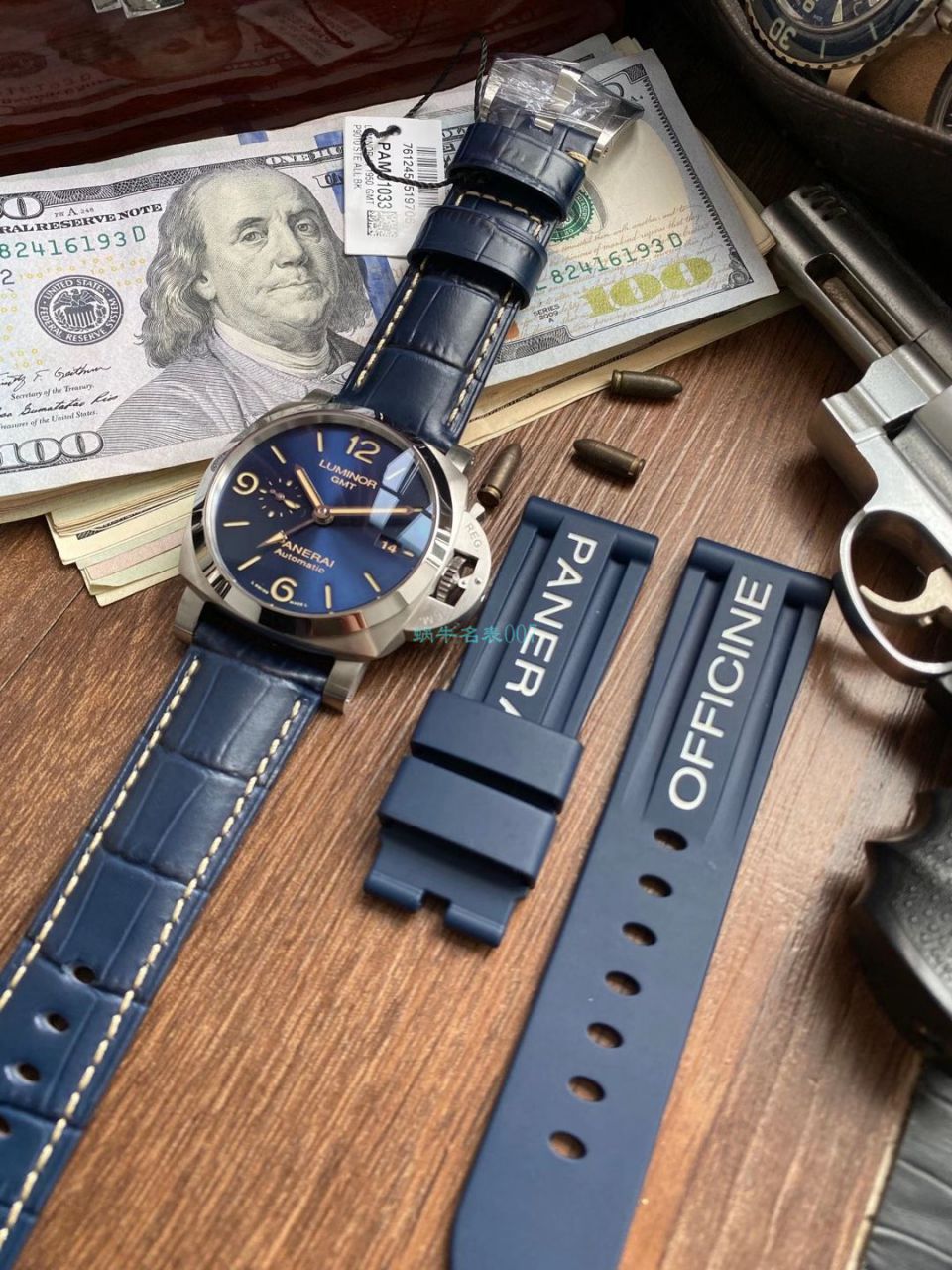 VS Factory Panerai 1比1 top 高精仿手表GMT两地时PAM01033 wrist watch  / PAM01033VSC