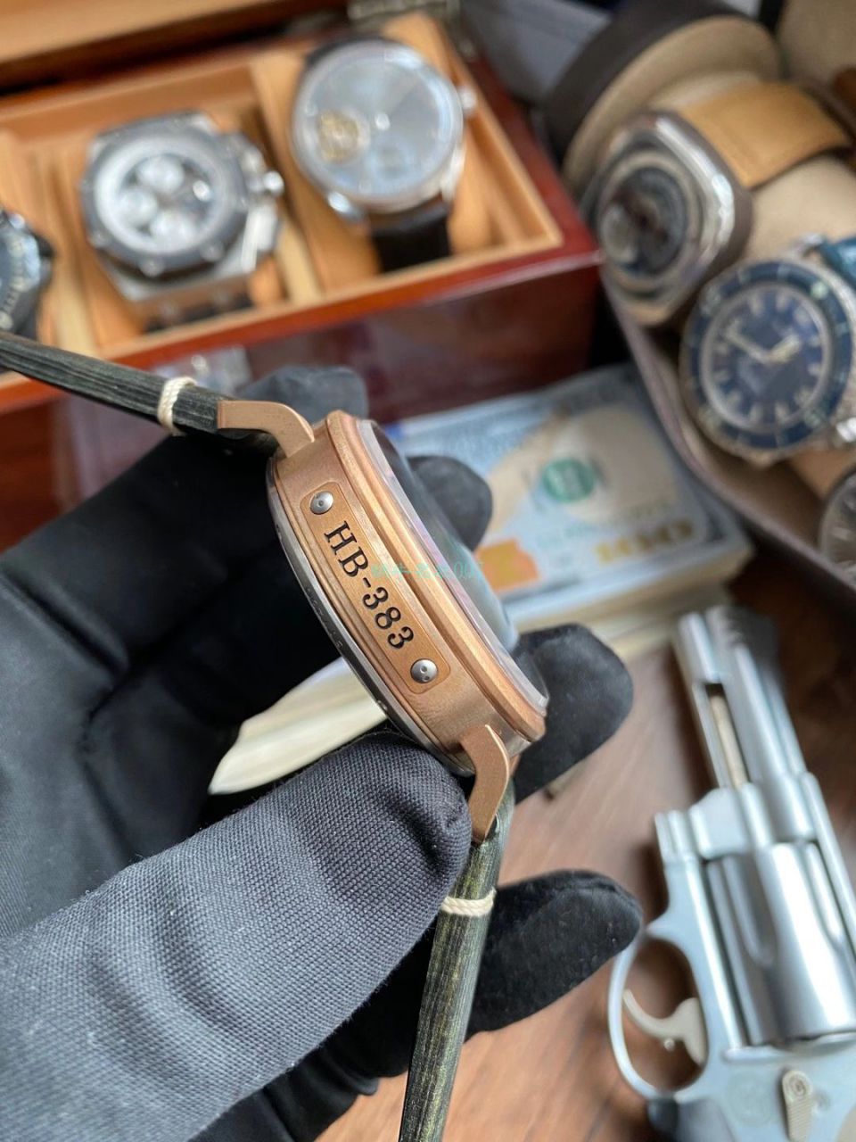XF Factory 真力时卡其绿青铜大飞一比一高仿手表29.2430.679/63.I001 wrist watch  / ZSL063