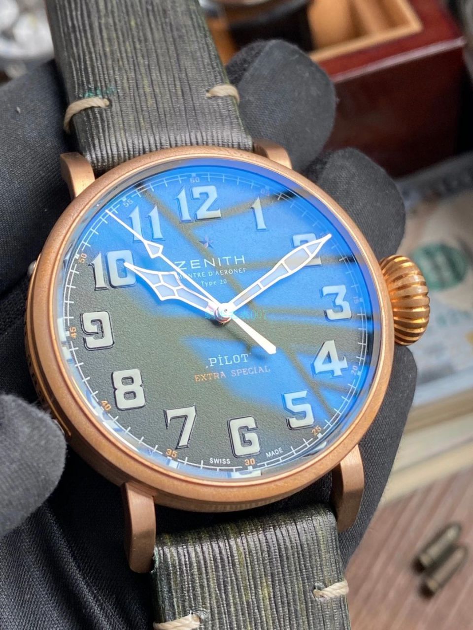 XF Factory 真力时飞行员青铜大飞1比1 top 复刻高仿手表29.2430.679/63.I001 wrist watch  / ZSL066