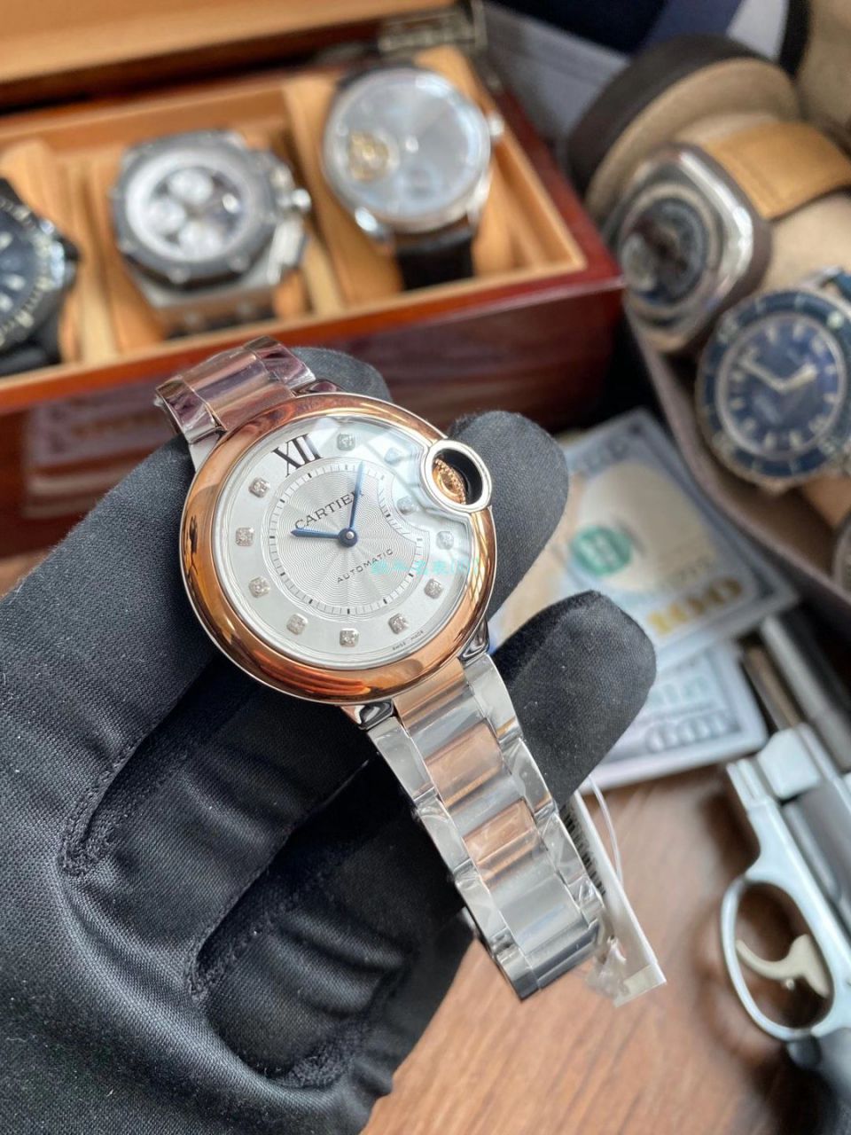 【 Video analysis 】V6 Factory  Cartier  蓝气球女装33毫米复刻高仿W3BB0006 wrist watch  / K322