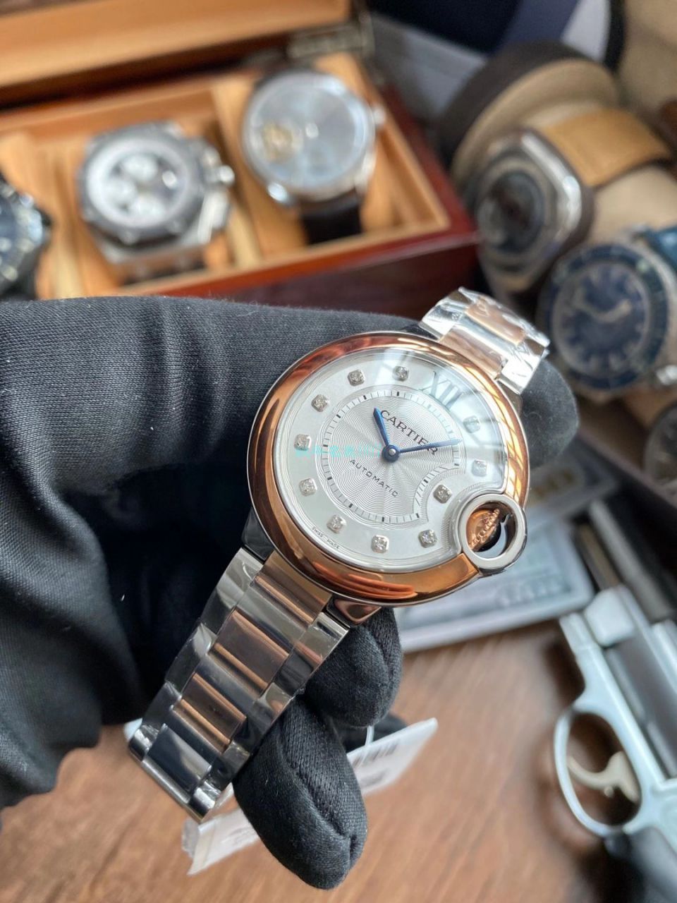 【 Video analysis 】V6 Factory  Cartier  蓝气球女装33毫米复刻高仿W3BB0006 wrist watch  / K322