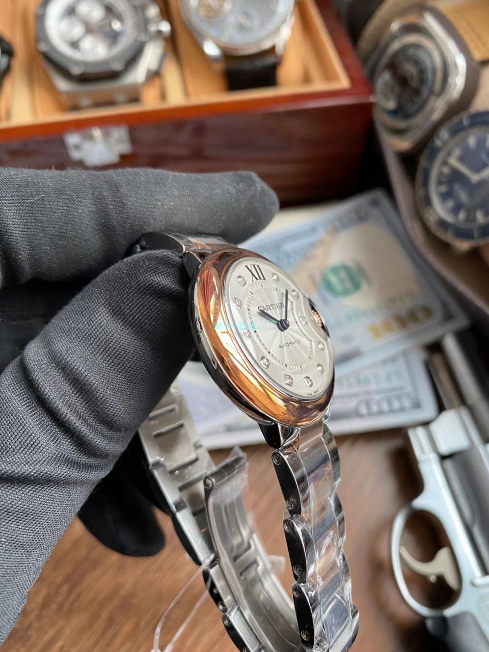 【 Video analysis 】V6 Factory  Cartier  蓝气球女装33毫米复刻高仿W3BB0006 wrist watch  / K322