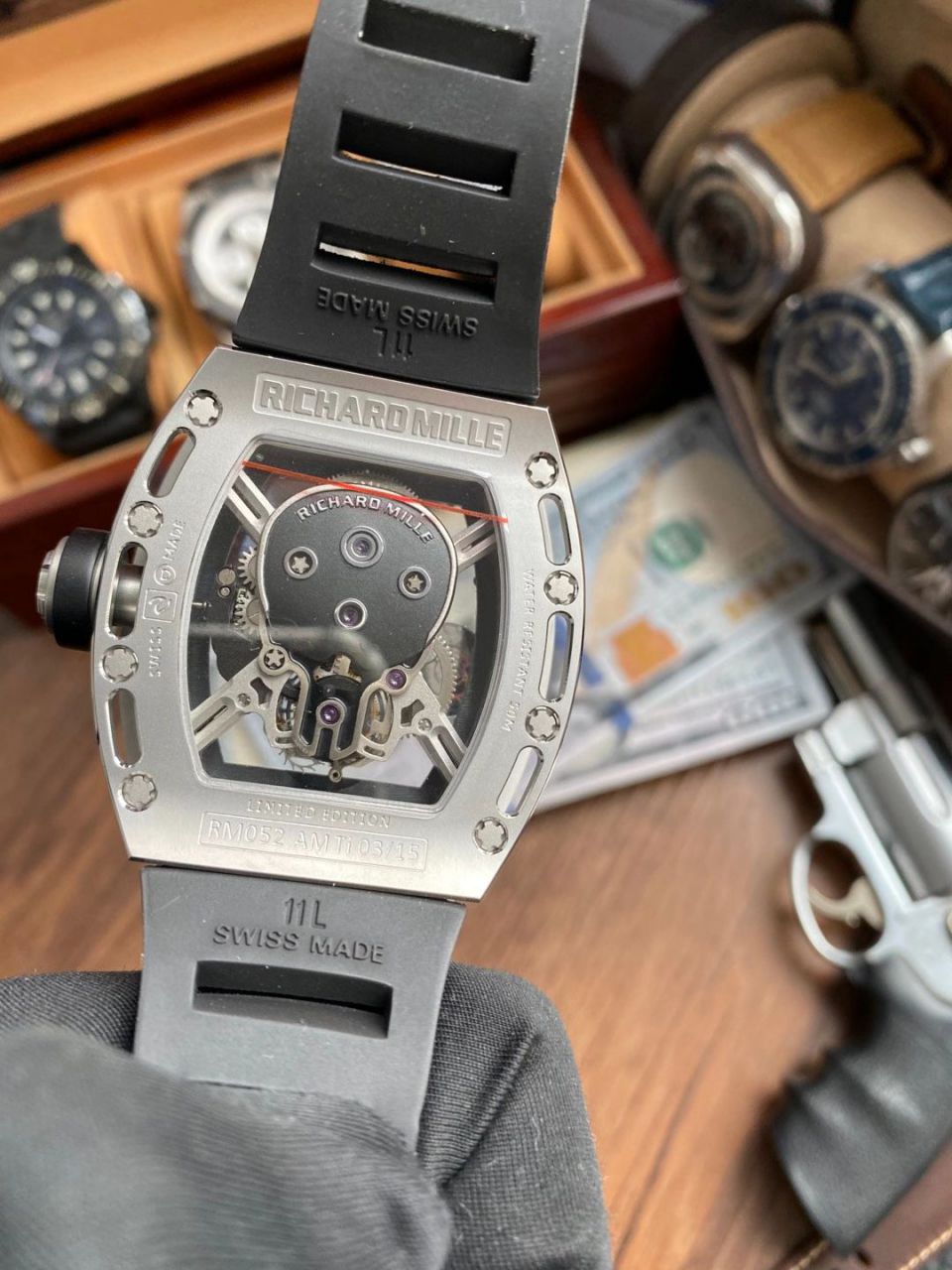 【 Video analysis 】JB Factory  RICHARD MILLE 一比一复刻高仿手表男士系列RM 052骷髅头 wrist watch  