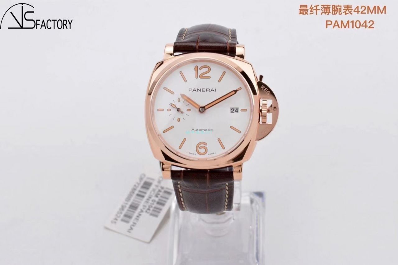 VS Factory Panerai PAM1042一比一超A高精仿手表LUMINOR DUE小红金PAM01042 wrist watch  / VSPAM01042