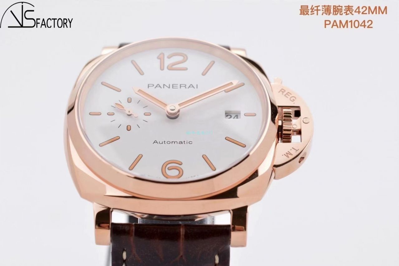 VS Factory Panerai PAM1042一比一超A高精仿手表LUMINOR DUE小红金PAM01042 wrist watch  / VSPAM01042