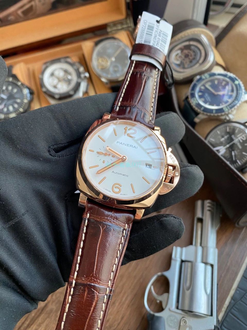 VS Factory Panerai PAM1042一比一超A高精仿手表LUMINOR DUE小红金PAM01042 wrist watch  / VSPAM01042