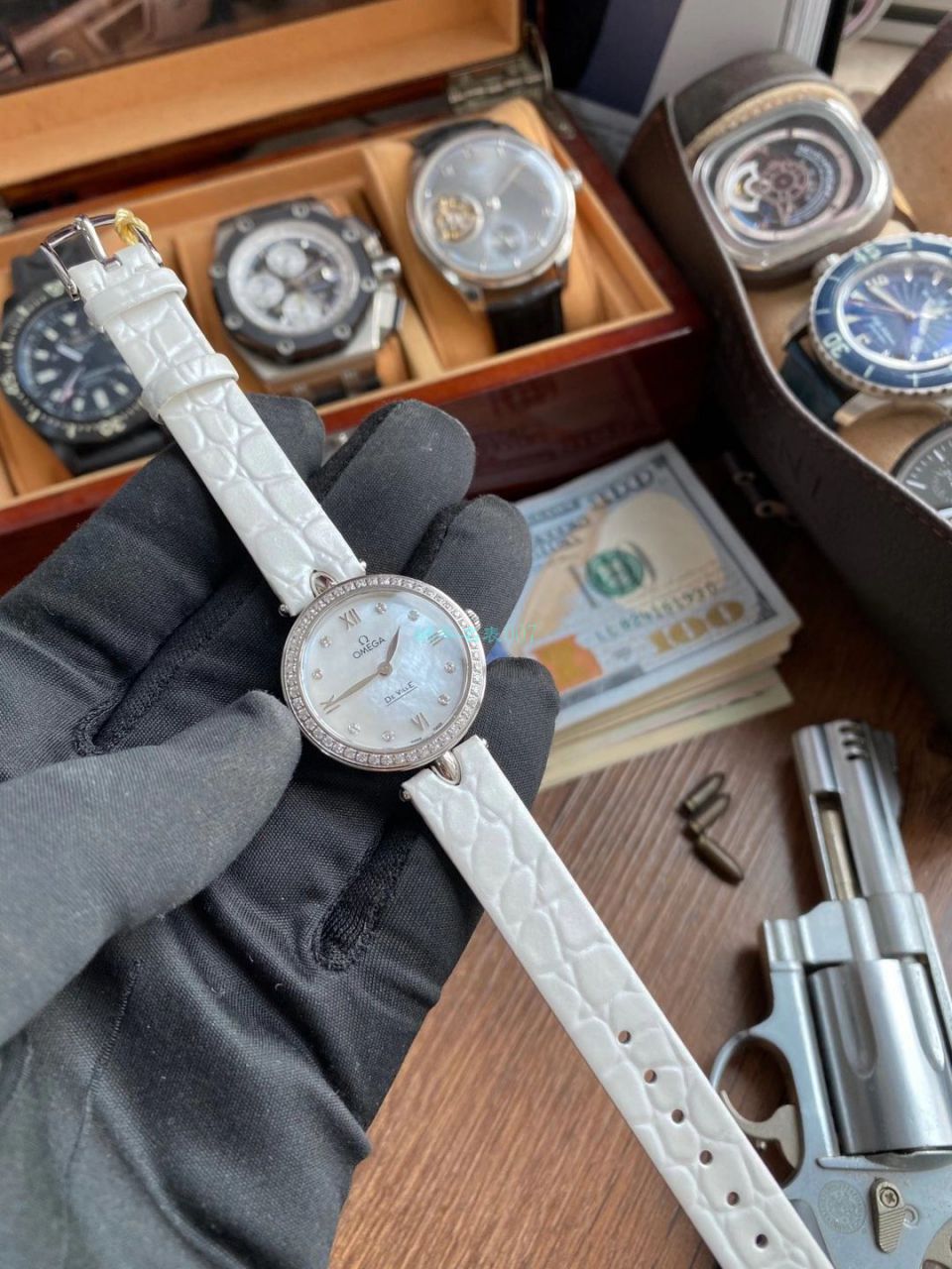 3S Factory OMEGA碟飞典雅Dewdrop女装424.53.27.60.55.001，424.58.27.60.55.001 wrist watch  / M776