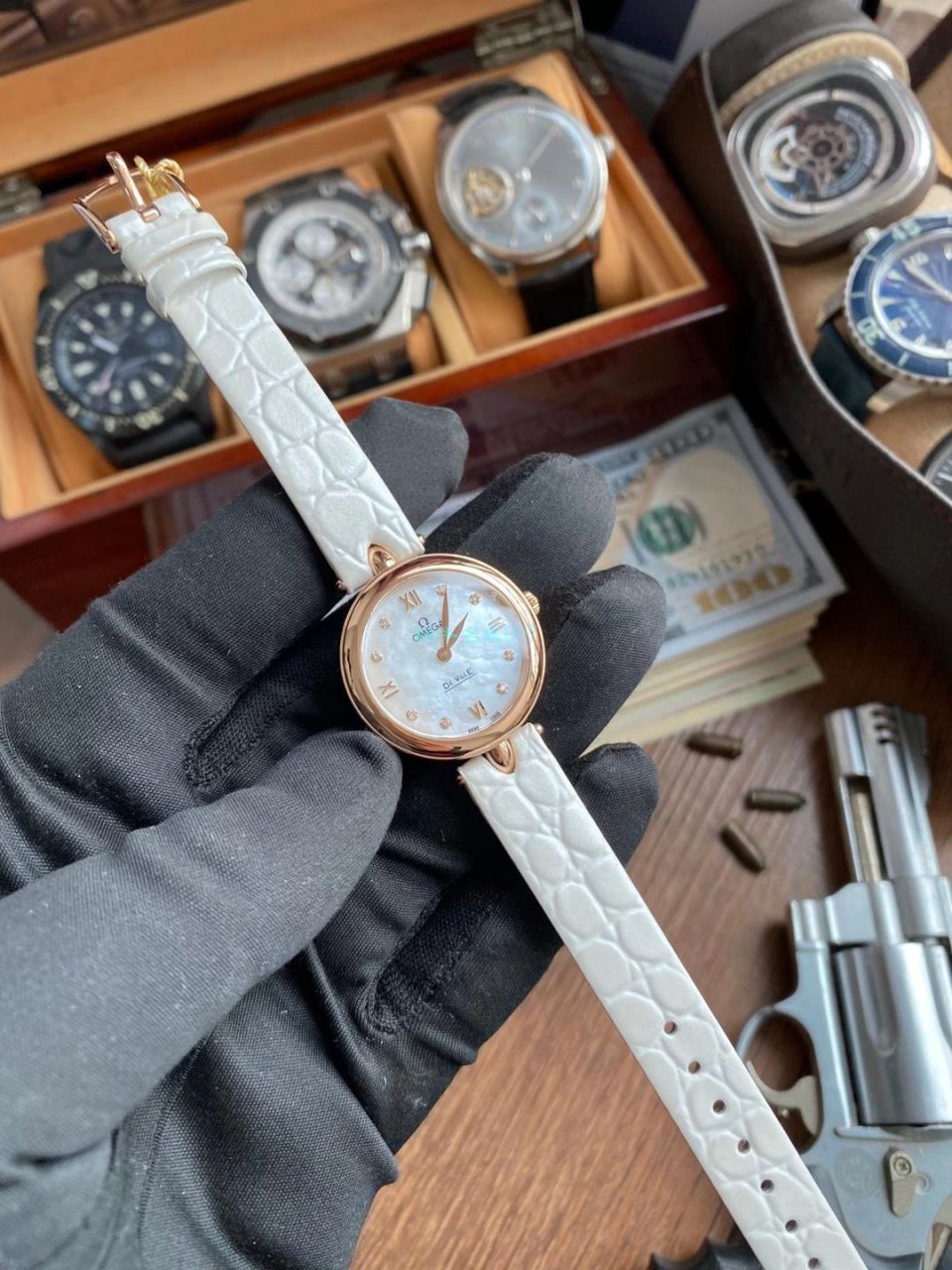 3S Factory OMEGA碟飞典雅Dewdrop女装424.53.27.60.55.001，424.58.27.60.55.001 wrist watch  / M776