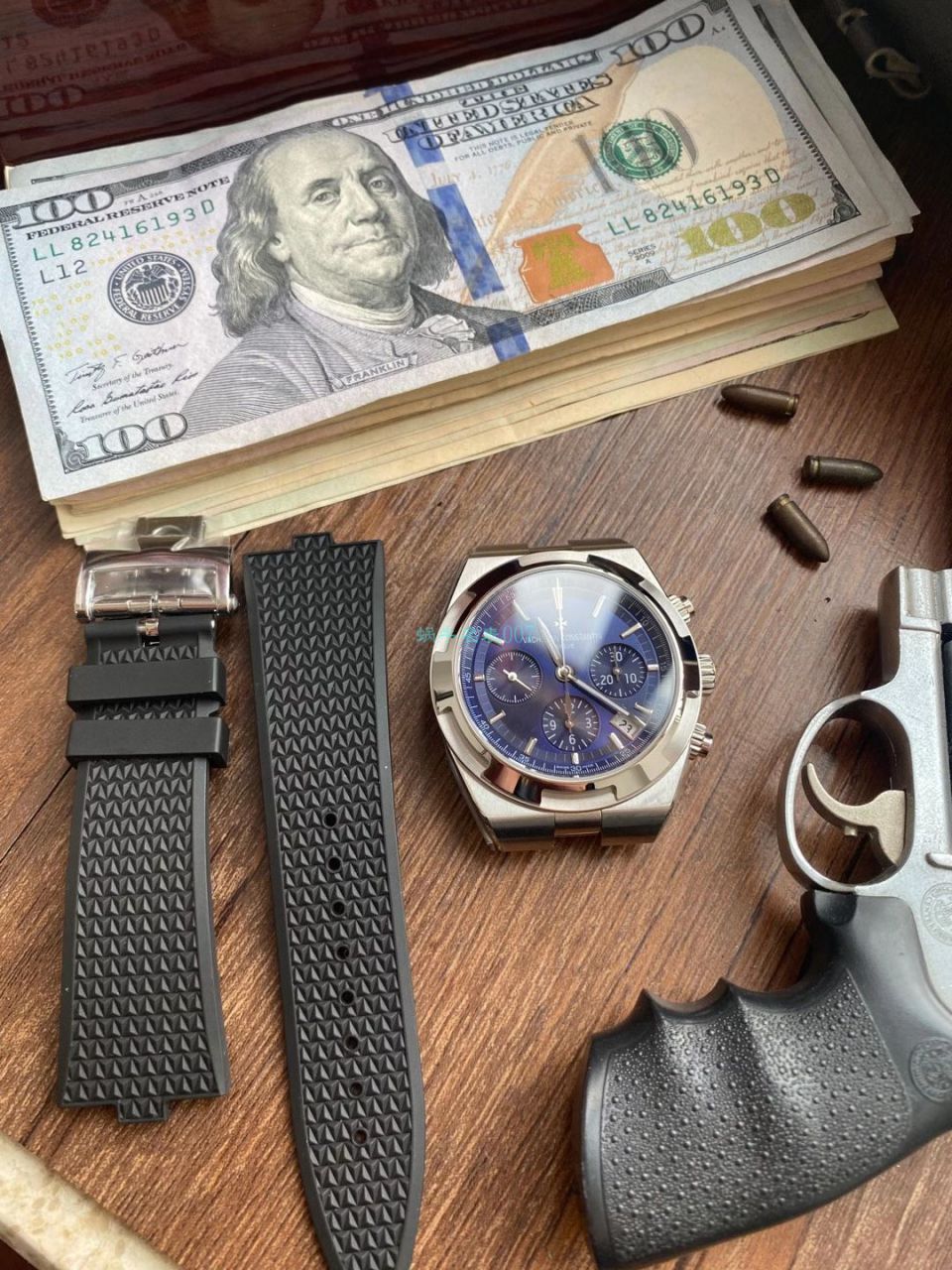 8F Factory Vacheron Constantin   Overseas 一比一 top 高精仿手表5500V/110A-B148胶带款 wrist watch  / JS237